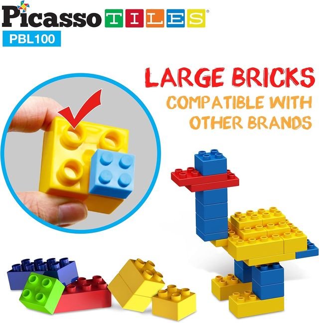 Picasso Magnetic Building Blocks 100 - pieces - Marah Kids