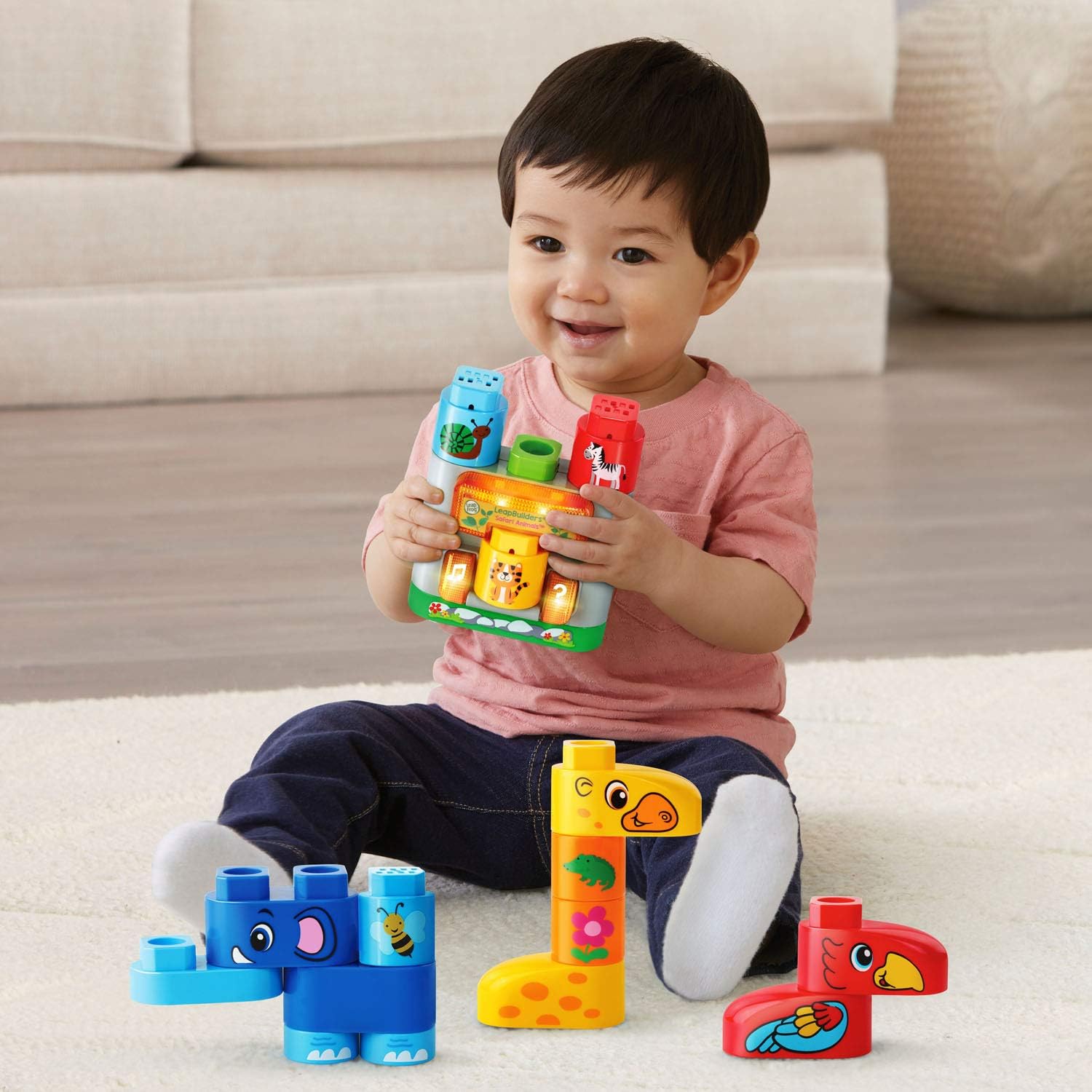 Leapfrog Block Play - Wild Animal - 80 - 604600 - Marah Kids