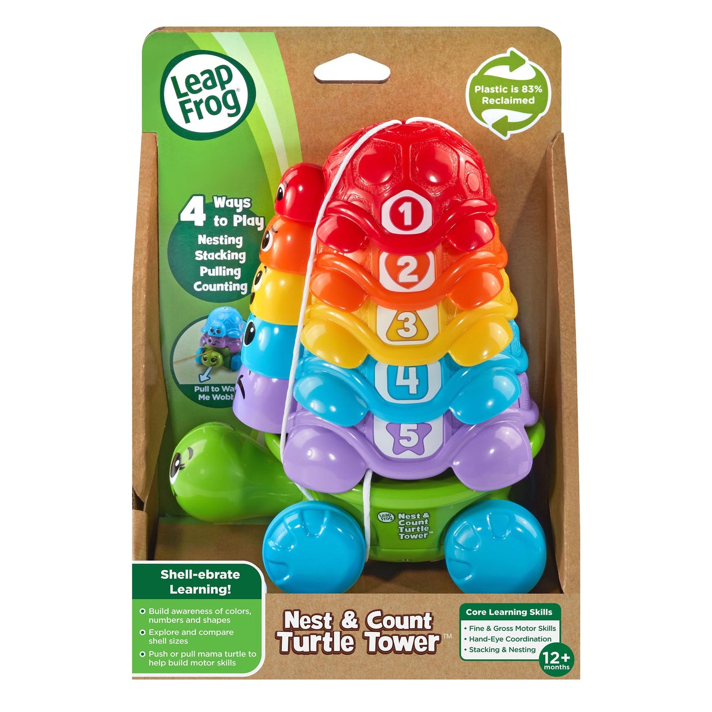 Leapfrog Nest & Count Turtle Tower (Lf/Uk) (Arab) - Marah Kids