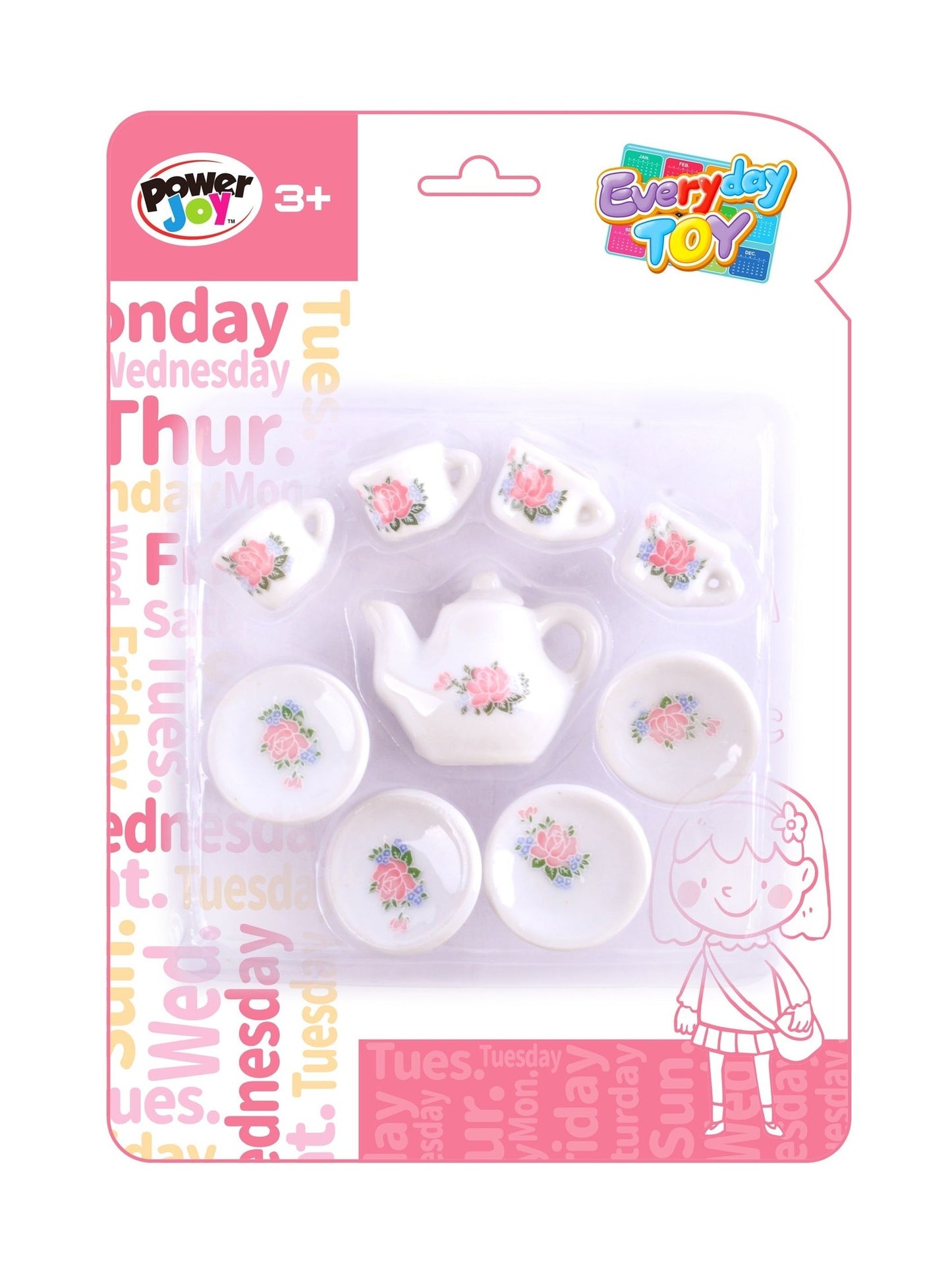 Power Joy Everyday Toy Porcelain Tea Set 9pieces