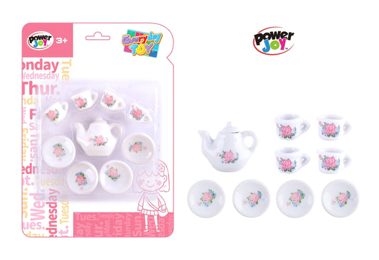 Power Joy Everyday Toy Porcelain Tea Set 9pieces