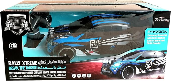 D Power – Rally Xtreme | RTR, Radio Remote Control SUV for Kids | 1:16 Scale, 27MHz, All Way Movement RC SUv | Blue Asst. - Marah Kids