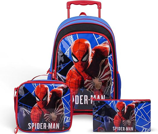 MARVEL GAMING SPIDER - MAN 3IN1 TROLLEY BOX SET 18" - Marah Kids