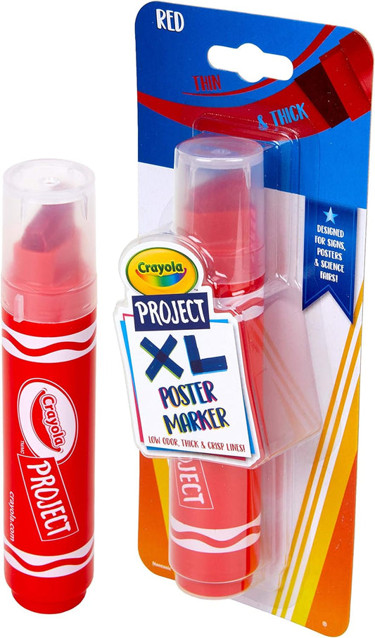 Crayola Project 1 ct. XL Poster Marker, Red - Marah Kids
