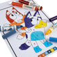Crayola - Colour by Numbers - Bluey (Includes 16 Colouring Pages and 6 Mini - Markers) | Early Years Educational Colouring Fun | For Ages 3+ - Marah Kids