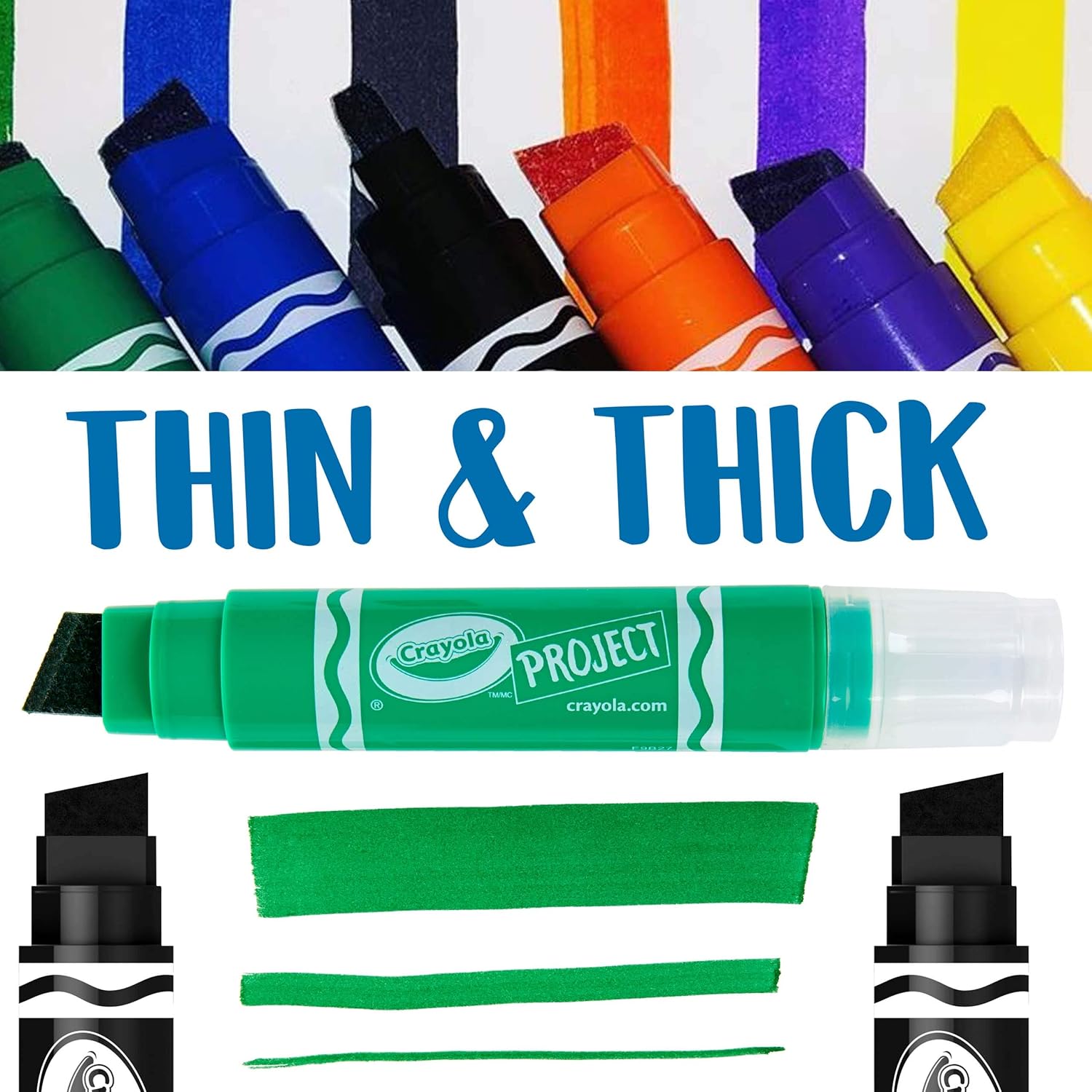 Crayola XL Poster Markers, Classic Colors, 4 Count - Marah Kids