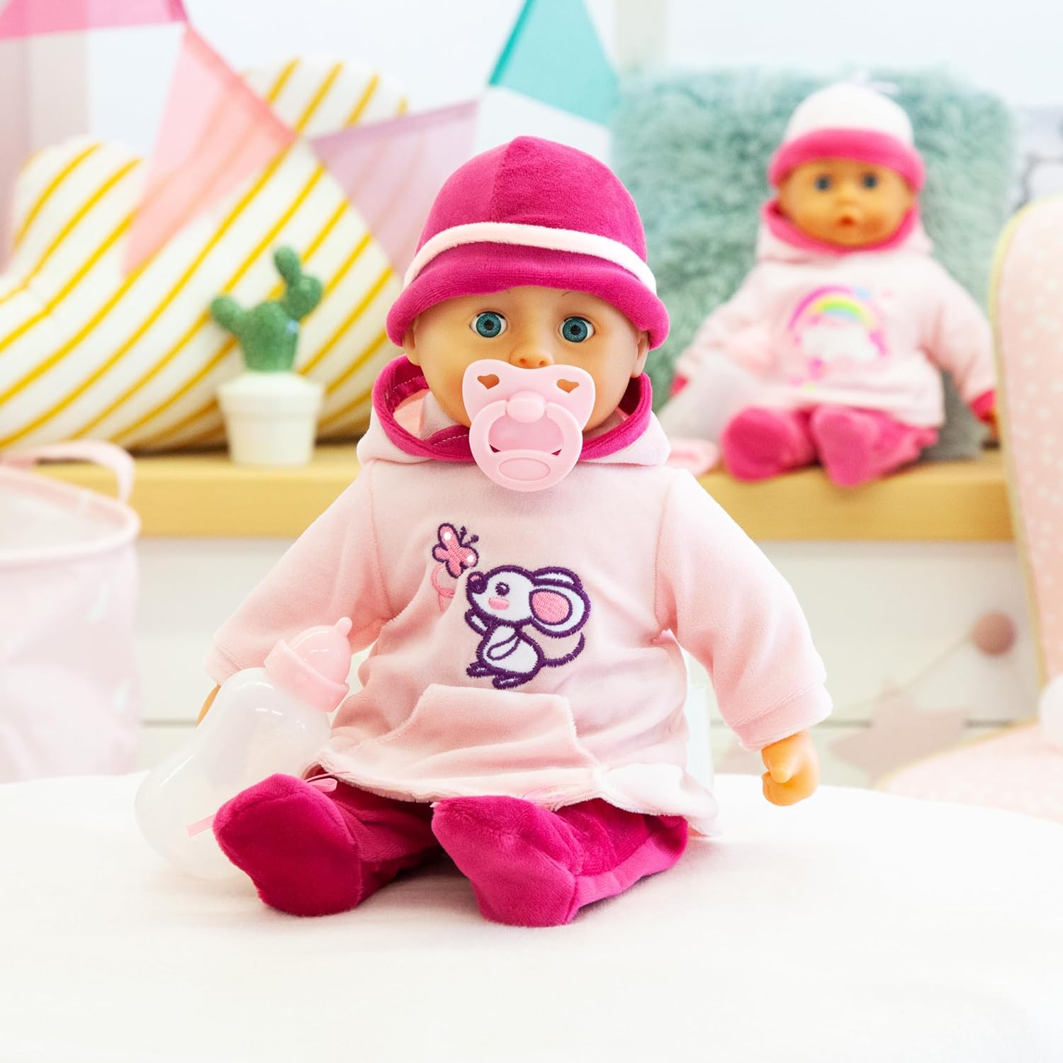 Bayer Design First Words Baby Doll With Accesories 38Cm Set B/O - Marah Kids