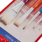 FABER - CASTELL GRIP PAINT BRUSHES ROUND & FLAT COMBINATION 5PC (2,6,10, 8, 12) - Marah Kids