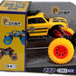D - Power - Pullback Race Stunt Car, Yellow | No Batteries Needed, Fun for All Ages | 3+ - Marah Kids