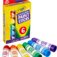 Crayola Washable Paint Sticks, Kids Paint Set, 6 Count - Marah Kids
