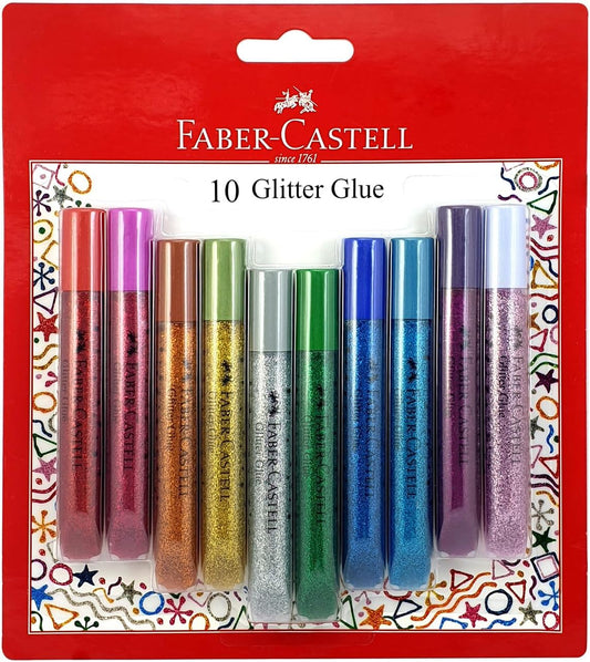FABER - CASTELL GLITTER GLUE 10X12.5GM - Marah Kids