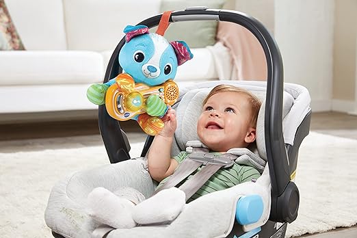 VTech Baby Puppy Sounds Guitar, Interactive Musical Toy, for Boys & Girls from 3, 6, 12, 24 + Months, English Version - Marah Kids