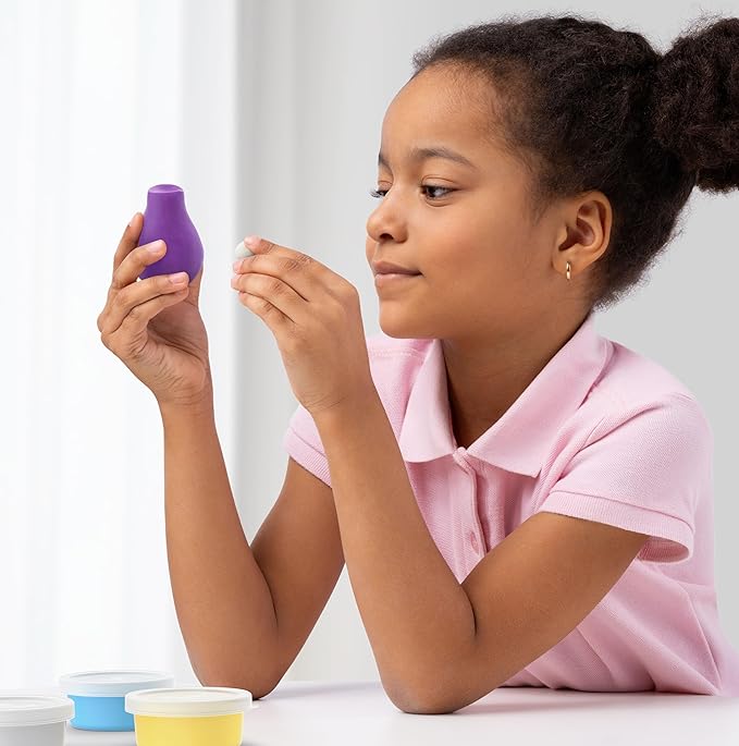 HEY CLAY - DIY Aliens: Muzon, Volcano, Bigfoot Plastic Creative Modelling Air - Dry Clay For Kids 6 Cans - Marah Kids