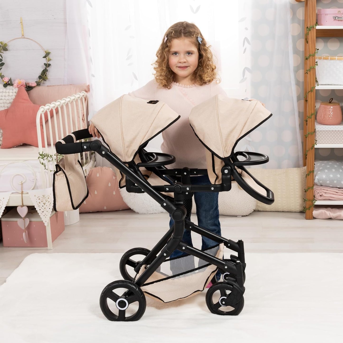 BAYER Dolls Pram Twin Neo - Marah Kids