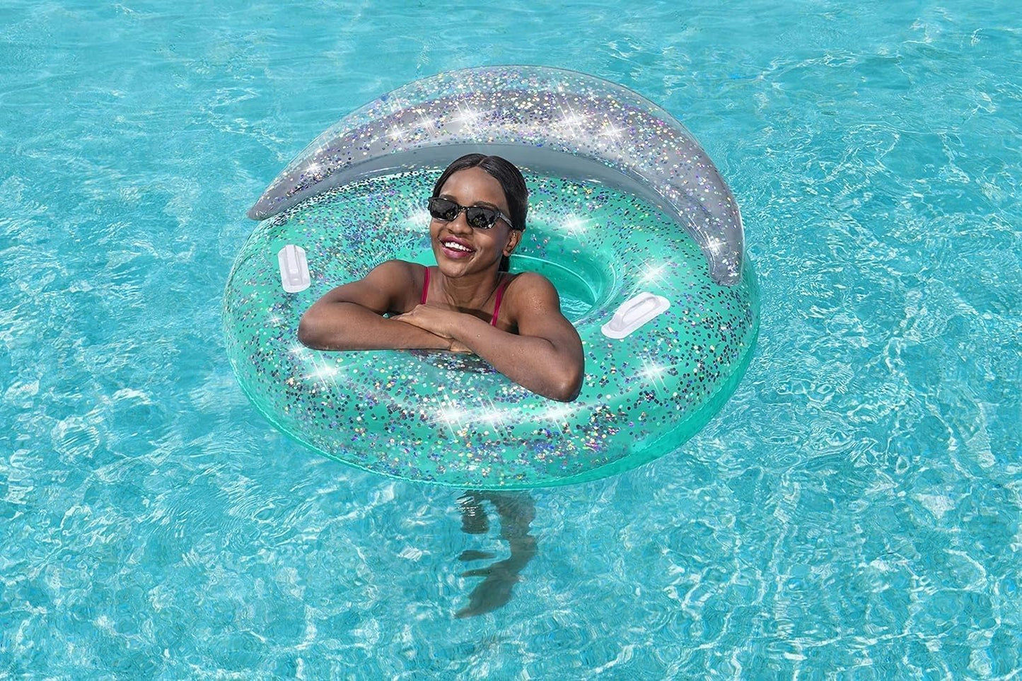 BWSUM BESTWAY SWIM RING GLITTER DREAM 46X117CM - Marah Kids