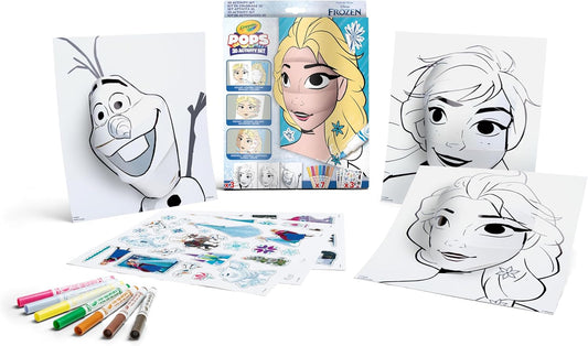Crayola - POPS Disney Frozen 3D Activity Set | 3D Colouring and Drawing Creation Creative Activity | Ideal Gift for Children from ages 6 Years - Marah Kids