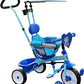 Lovely Baby Tricycle with Handlebar - Blue - Marah Kids