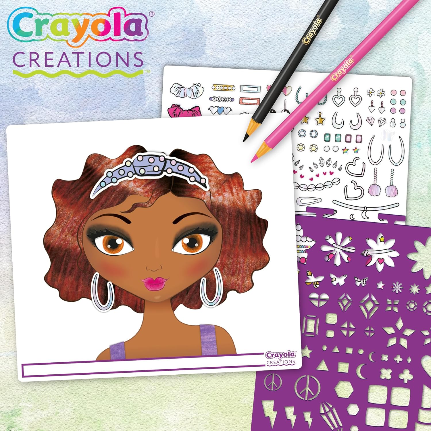 Crayola - Creations Make - up Sketch Portfolio | Perfect as a gift for children | Suitable for kids ages 8 years and up - Marah Kids
