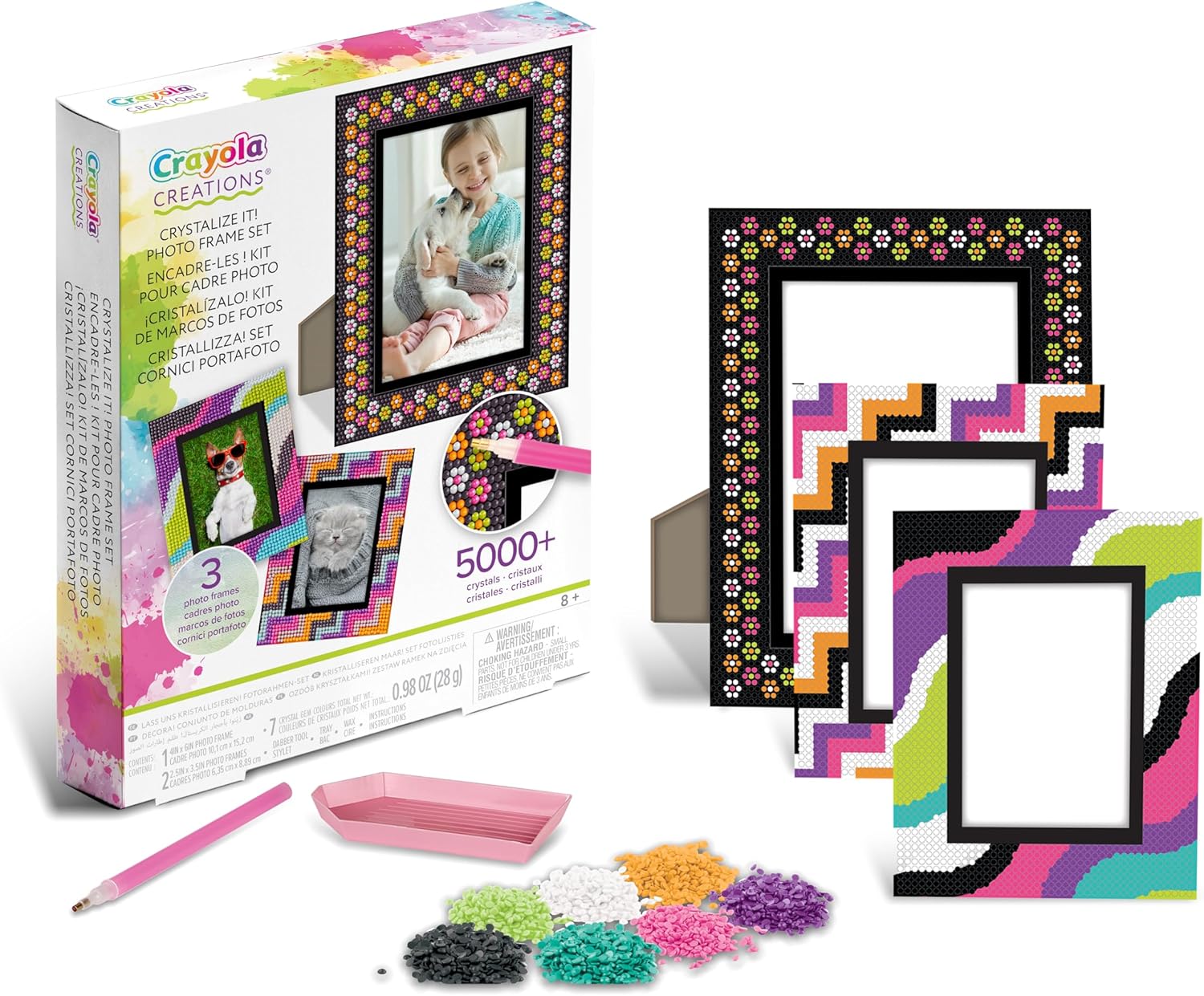 Crayola - Creations Crystalize It Set | Design and Decorate Accessories, Clothes, and Stationery - Includes Tools for Creative Projects - Craft Up to 30 Projects with Over 12,000 Pieces | Decorate Stickers, Bracelets, Journals, 8+ - Marah Kids