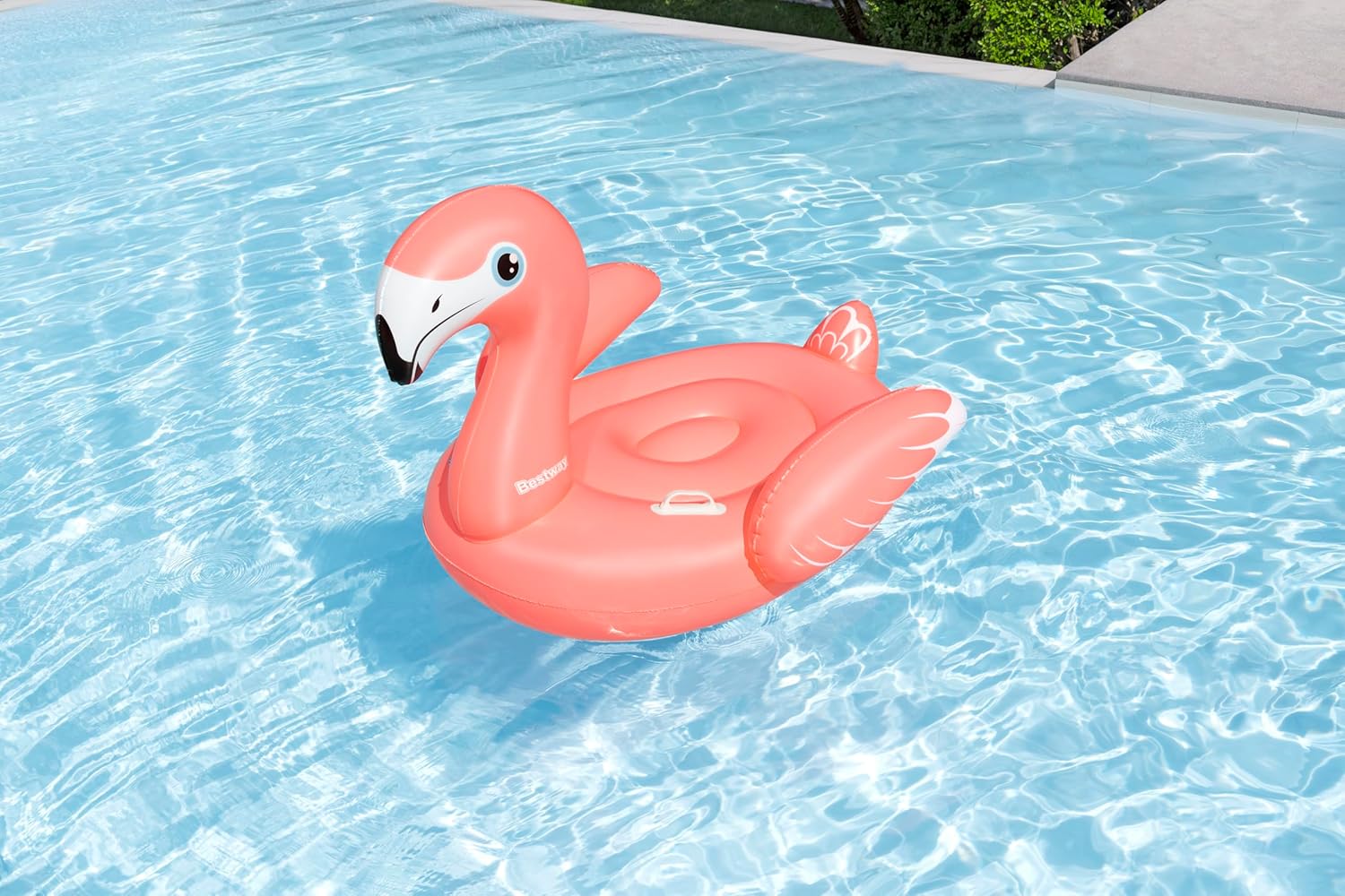 BWSUM BESTWAY RIDER FANCY FLAMINGO 138X107 - Marah Kids