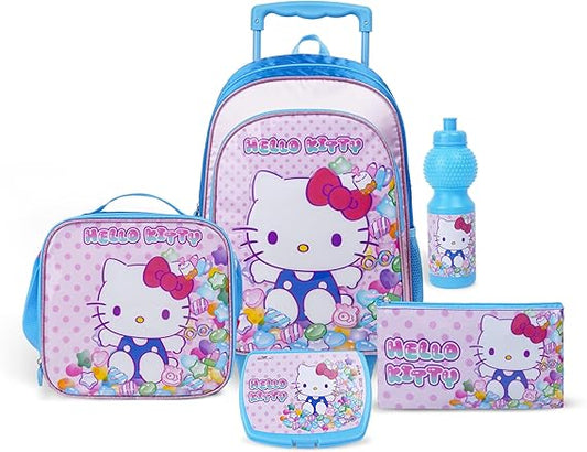 SANRIO HELLO KITTY KITTEN CANDY 5IN1 TROLLEY BOX SET 16" - Marah Kids
