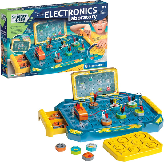 CLEMENTONI Science and Play Electronics Laboratory, Battery Operated - Marah Kids