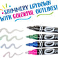 Crayola Project 4 ct. Metallic Outline Markers - Marah Kids