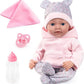Bayer 38Cm Reborn Baby Doll W/ Blanket & Pillow - Marah Kids