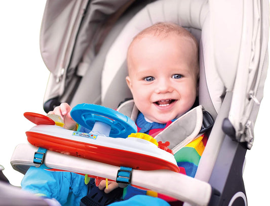 Clementoni Baby Mickey Stroller Steering Wheel-17213, Multi-Coloured