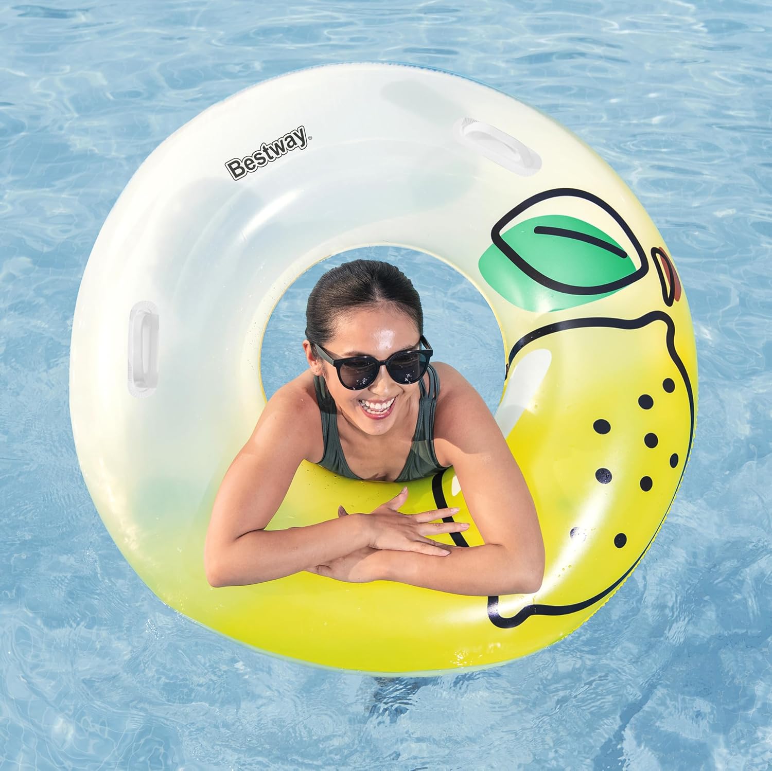 BWSUM BESTWAY SWIM RING LEMON TUBE 1.14M - Marah Kids