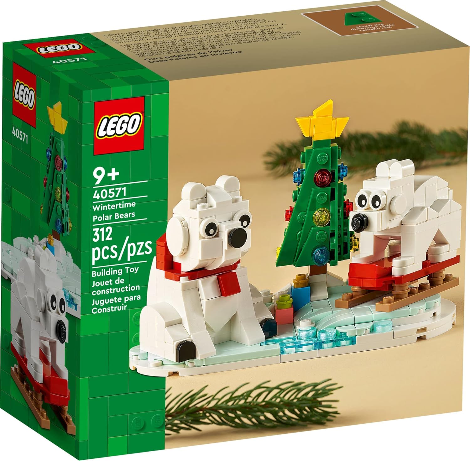 Lego Wintertime Polar Bears with Christmas Tree 40571