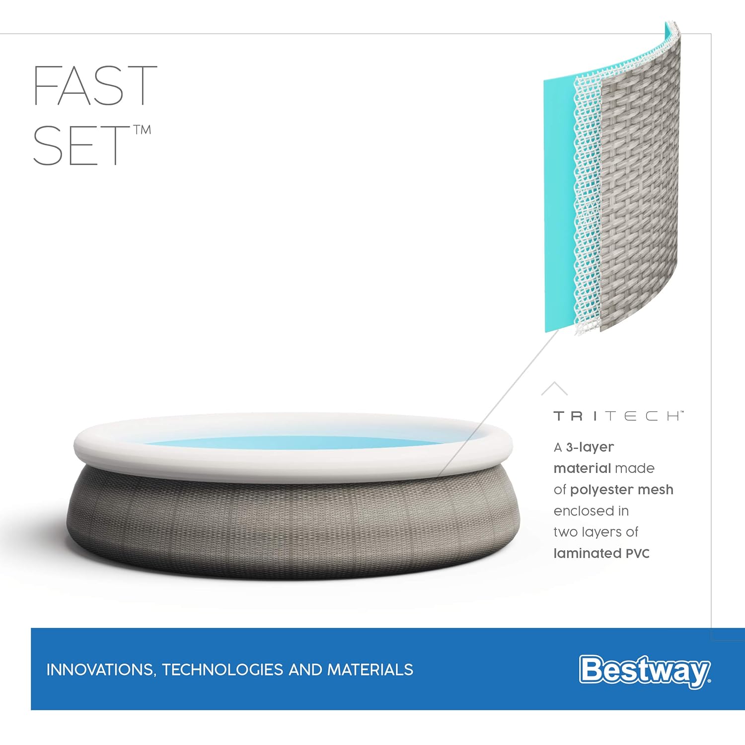 BWAGP BESTWAY FAST POOL SET 396X84CM - Marah Kids