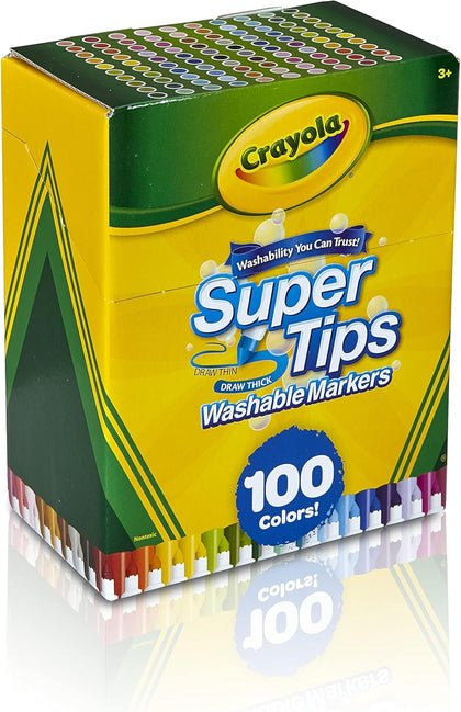 Crayola SuperTips Washable Markers – 50 Colors (Ages 3+) - Marah Kids