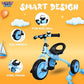 Lovely Baby Kids Tricycle - Blue - Marah Kids