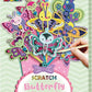 Avenir Scratch Bouquet Kit – Butterfly | Themed Fun! Create Personalized Bouquets with Scratch Sheets, Wrapping Paper, and Ribbon | Step - by - Step Instructions for Kids 3+ - Marah Kids