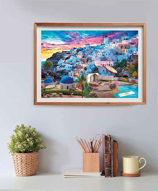CLEMENTONI PUZZLE HQC GREECE VIEW+POSTER 500 - Marah Kids