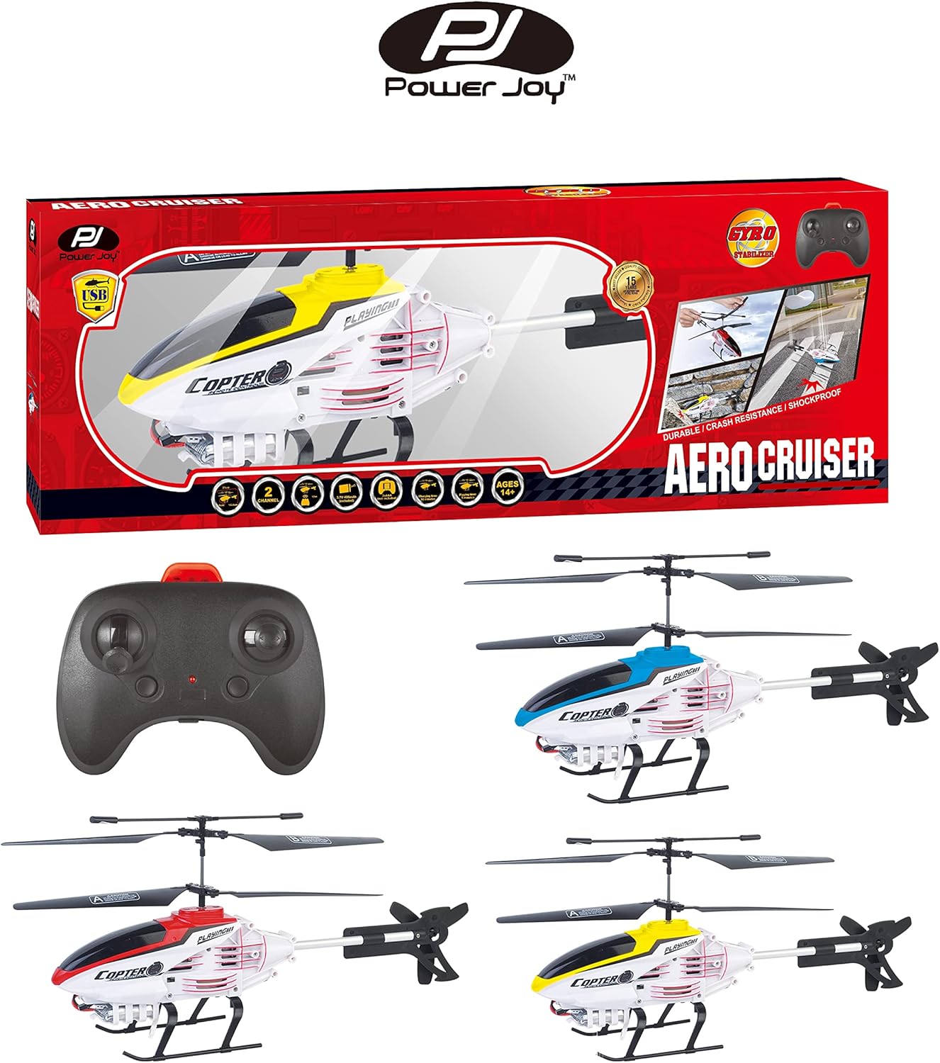 Power Joy Remote Control Aero Cruiser 2 Channels 31cm - Marah Kids