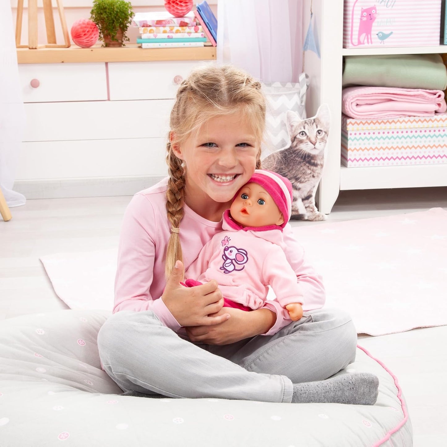 Bayer Design First Words Baby Doll With Accesories 38Cm Set B/O - Marah Kids