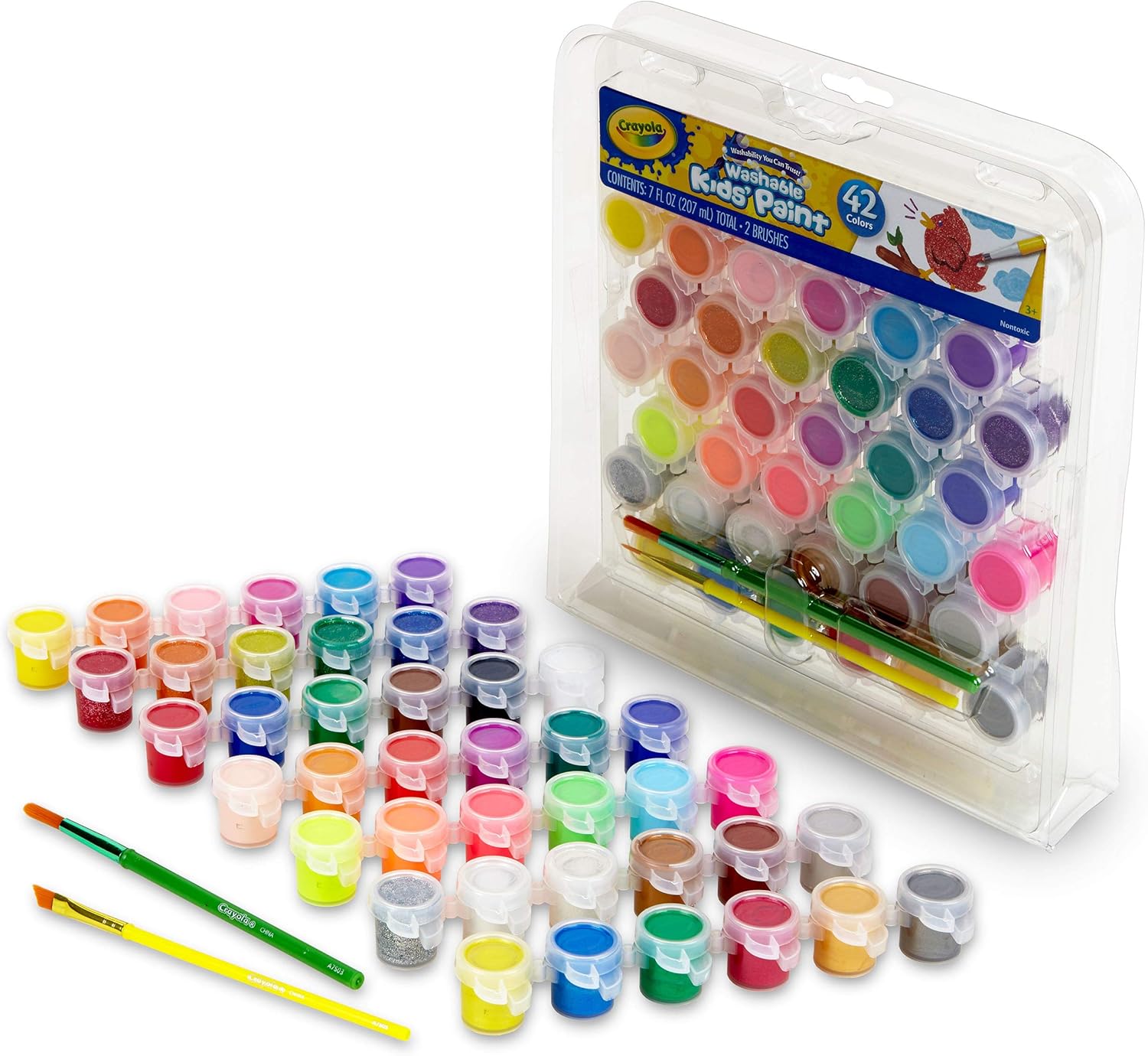 Crayola Washable Kids Paint pots set, 42 Count - Marah Kids