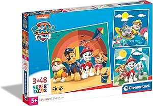CLEMENTONI PUZZLE PAWPATROL BEACH 3X48PCS - Marah Kids