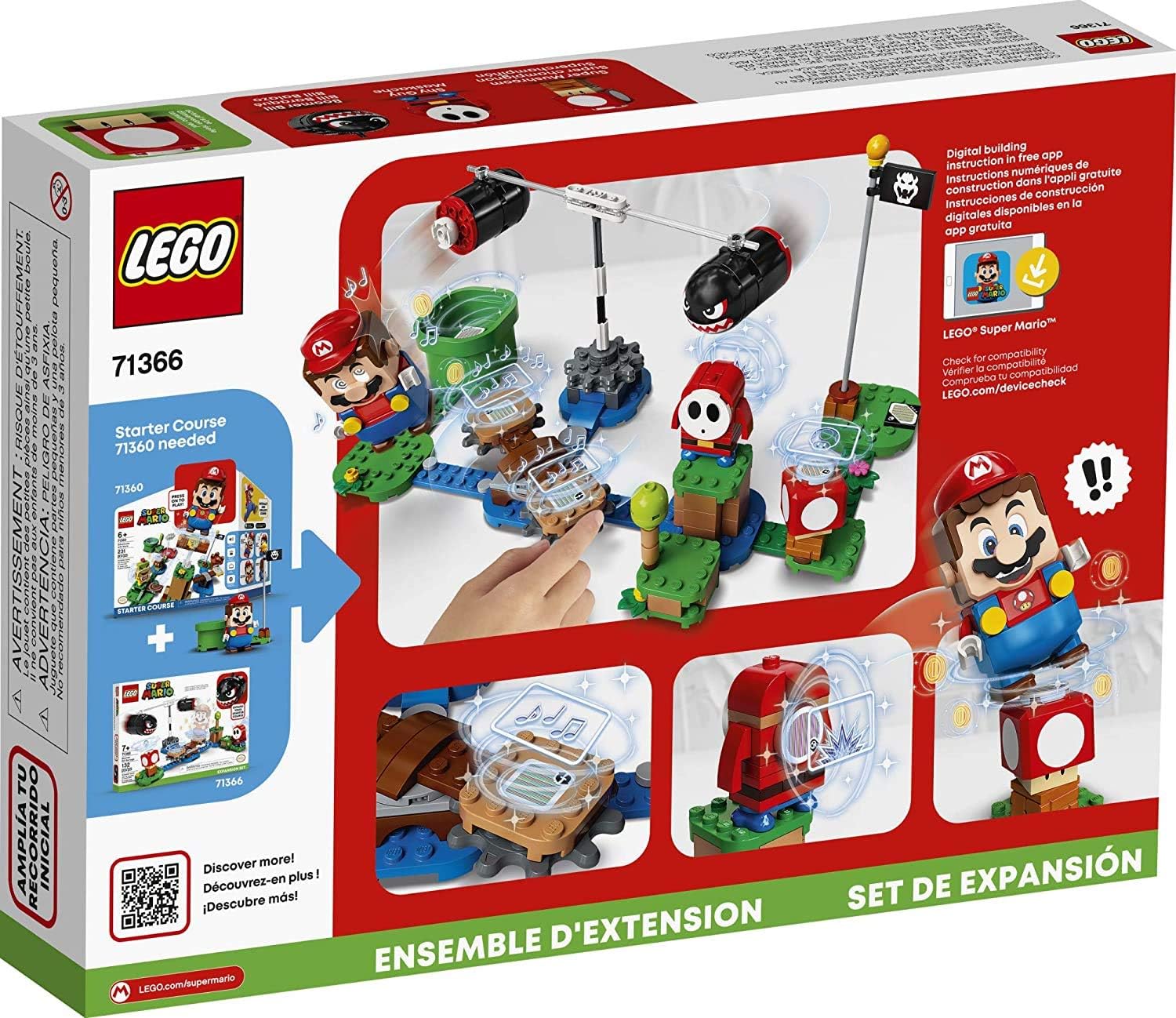 LEGO Super Mario Boomer Bill Barrage 71366 | 132 Piece Expansion Set - Marah Kids