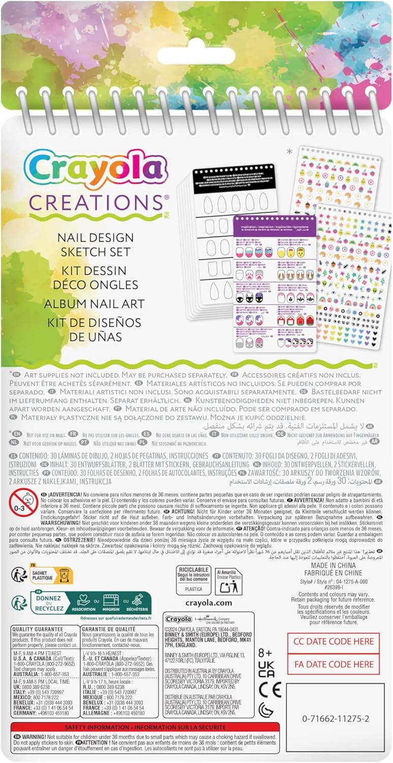 Crayola Nail Design Creative Portfolio Set - Marah Kids