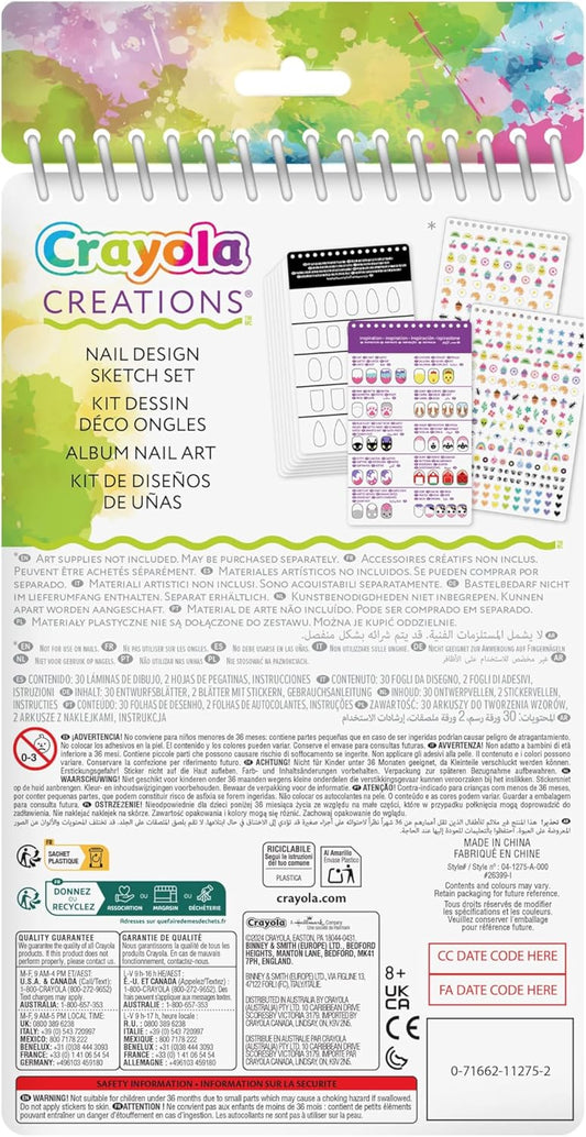 Crayola Nail Design Creative Portfolio Set - Marah Kids