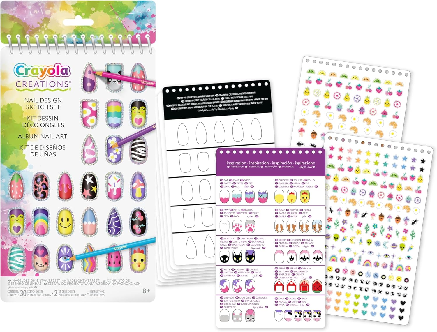 Crayola Nail Design Creative Portfolio Set - Marah Kids