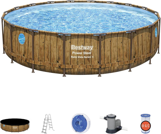 BWAGP BESTWAY POOLSET POWERSTEEL VISTA 549X122CM - Marah Kids
