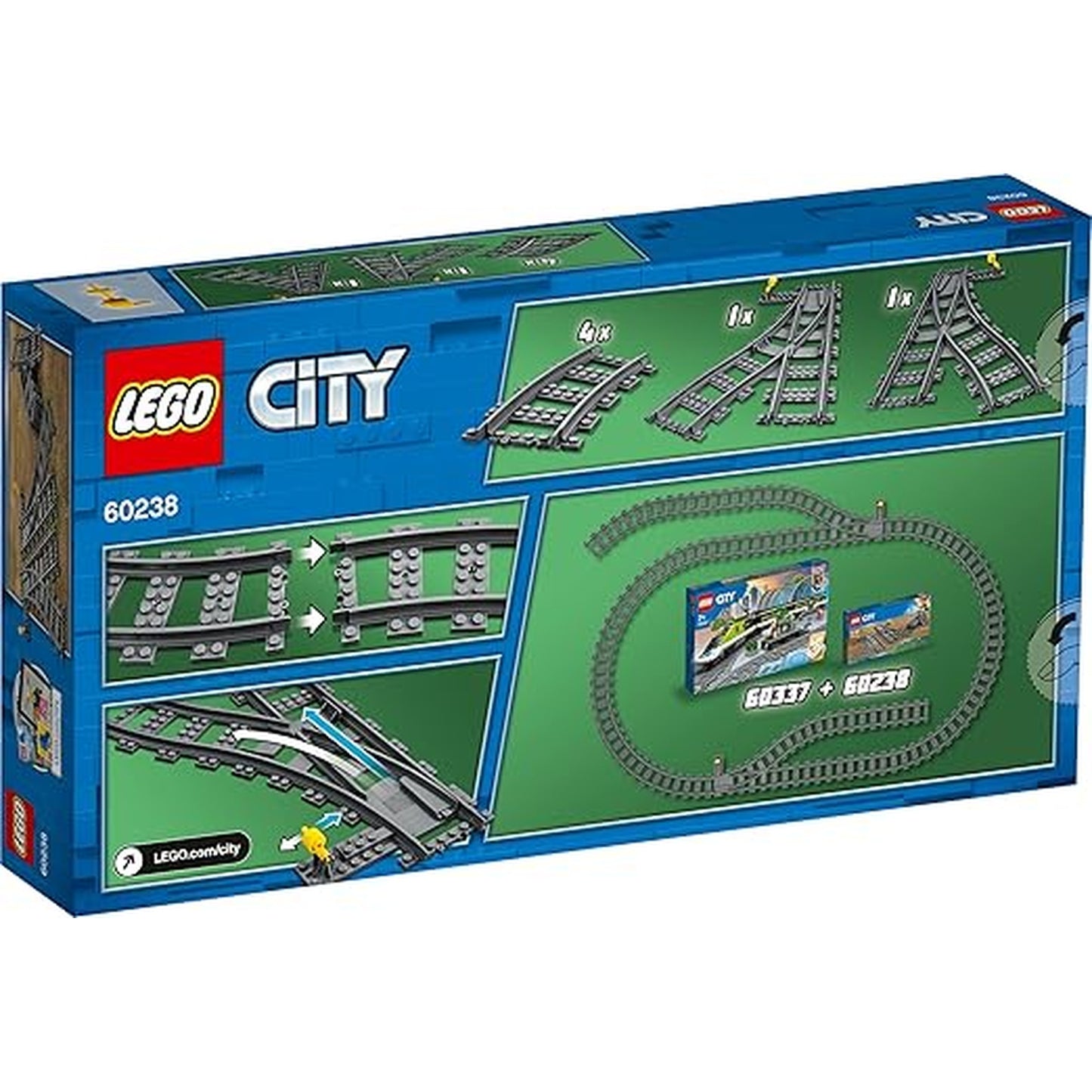 Lego City Switch Tracks 60238 Building Kit (6 Piece)