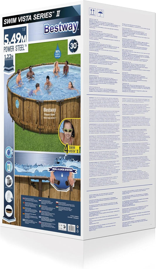 BWAGP BESTWAY POOLSET POWERSTEEL VISTA 549X122CM - Marah Kids
