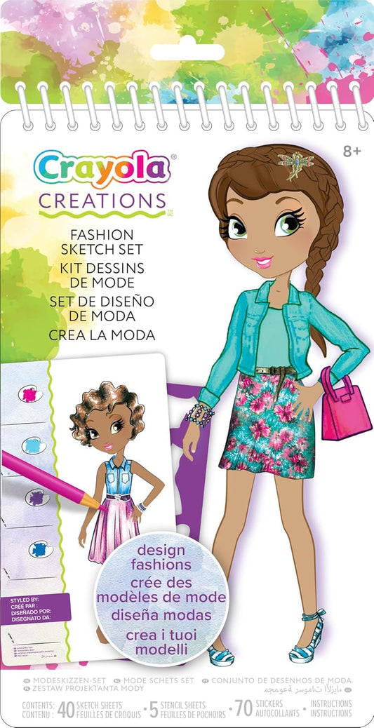 Crayola Creations Compact Fashion Sketch Portfolio - Marah Kids