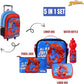 MARVEL SPIDER - MAN ALL IN A DAYS WORK 5IN1 TROLLEY BOX SET 18" - Marah Kids