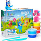 Hey Clay - Bluey & Friends, Colorful modeling air - dry clay, 15 cans, Series Collections, with fun interactive app for kids aged 3+ years. - Marah Kids